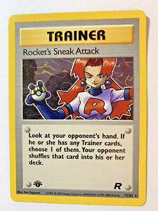 ROCKET’S SNEAK ATTACK - 72/82 - 1st Edition Team Rocket - Rare - Pokemon - NM