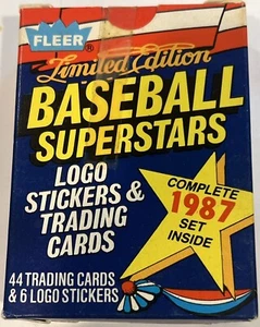 FLEER 1987 Limited Edition BASEBALL SUPERSTARS - 44 Cards - Unopened Box - Picture 1 of 2