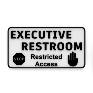 Letrero | Baño ejecutivo acceso restringido - Imagen 1 de 4