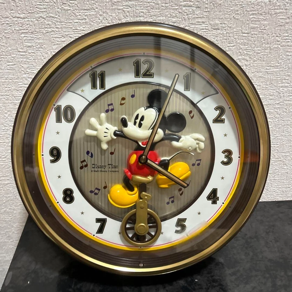 SEIKO Disney FW673B Mickey Mouse Musical Wall Clock – Tested Rare FW673B Used JP - Image 1 of 4