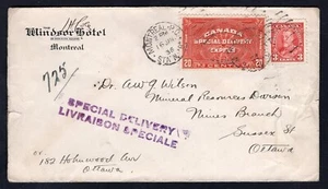 Canada 1936 Special Delivery #E5 on Cover, Montreal to Ottawa. - Picture 1 of 2