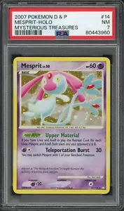 Pokemon PSA 7 NM Mysterious Treasures Holo Mespit 14/123 (MD) - Picture 1 of 2
