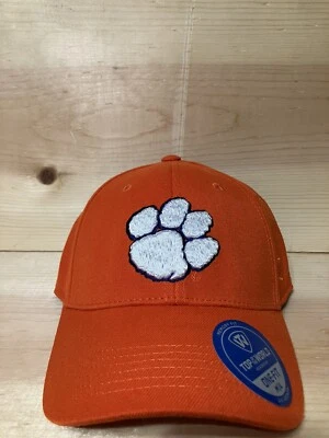 Clemson Tigers Hat Mens M/L Orange Fitted Top Of The World Memory Fit NCAA - Image 1 of 4
