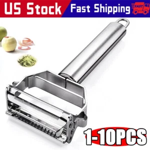 Stainless Steel Potato Peeler Vegetable Grater Fruit Slicer Carrot Cutter Tools - Picture 1 of 10