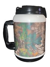 64 oz REALTREE Insulated Mug Whirley Drink Works Made In USA Handle Snap On Lid