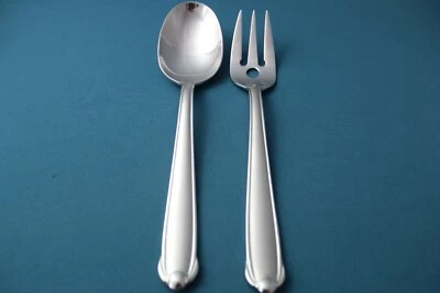 Tenedor de carne para servir 2 piezas Mikasa CLASSICO SATINADO 18/8 acero inoxidable Corea Foto 1 de 4