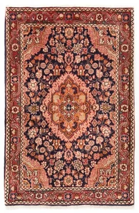 Hamedan Shahrbaft Tappeto Persiano Annodato a Mano 105x68 cm-Orient,Tappeto,Blu - Picture 1 of 7