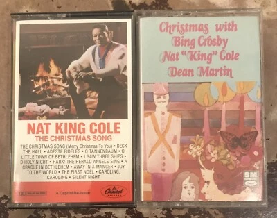 NAT KING COLE THE CHRISTMAS SONG & Christmas With Bing Crosby Nat Cole Cassettes - Image 1 of 4