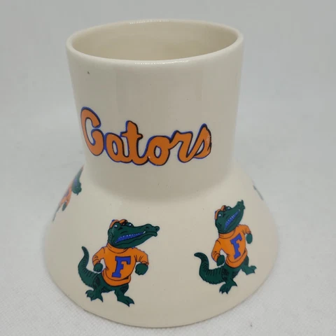 Florida Gators No Spill Travel Coffee Mug Ceramic University Vtg Made In Taiwan Cover
