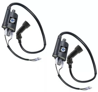 Juego de bobinas de encendido con tapas de enchufe para Honda CB350 CL350 SL350 CB360 Foto 1 de 2