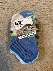 STAR WARS No-Show Boys/Girls 6 Pair Socks Size M (7 1/2-3 1/2) Darth Vader Yoda+ - Picture 1 of 4
