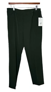 NWT Zac & Rachel Dk Green Slim Flattering Ankle Wardrobe Essential Pants SIZE 8 - Picture 1 of 5
