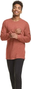 C9 Champion Men's Soft Train Long Sleeve T-Shirt Medium Cinnamon Brown Heather - Picture 1 of 5