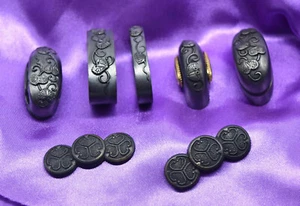 full set of japanese sword handchi for koshirae of katana or wakziashi - Picture 1 of 8