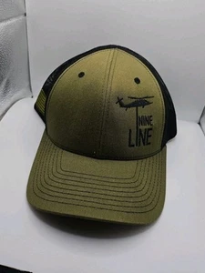 Gorra Nine Line Apparel Malla Camionero Snapback Patriótica EE. UU. Verde Ejército Negra - Imagen 1 de 3