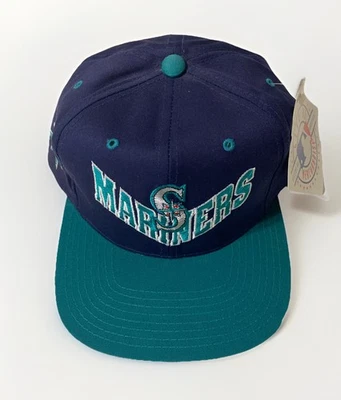 RARE NWT Vintage Seattle Mariners Snapback Hat with Tags - Adult One Size RARE! - Image 1 of 4