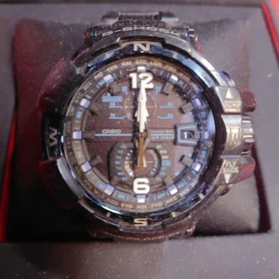 Reloj Casio G Shock GW-A1100FC Gravitymaster esfera negra brújula solar para ... - Imagen 1 de 4