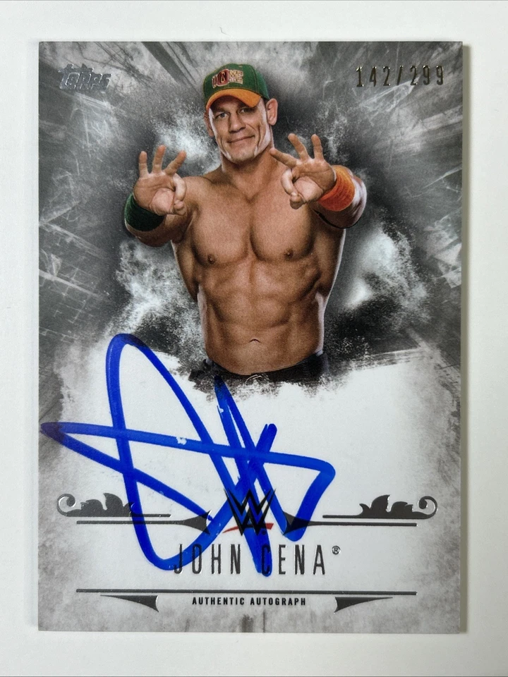 John Cena 2016 Topps WWE Undisputed On-Card Auto /299 *oz - Image 1 of 2