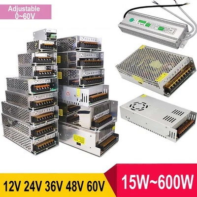 Transformador de fuente de alimentación conmutada regulada 12V 24V 36V 48V fuente de alimentación universal CC Foto 1 de 4