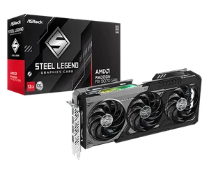 ASROCK Radeon RX 9070 GRE Iron Legend Dark 12GB OC - Bild 1 von 6