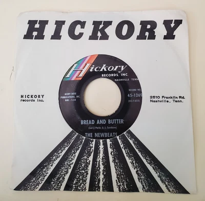 Newbeats BREAD AND BUTTER / TOUGH LITTLE BUGGY (ROCK 45) #1269 PLAYS VG+ TO VG++ - Image 1 of 4