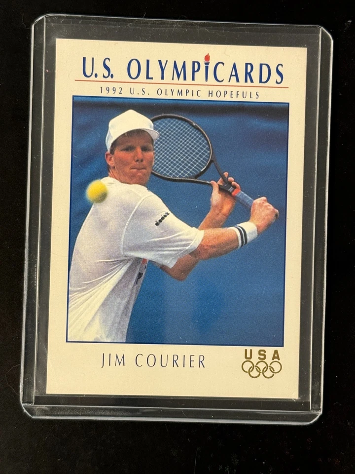 Tarjeta #82 Jim Courier (Tenis) 1992 Impel US Olympicards Foto 1 de 2