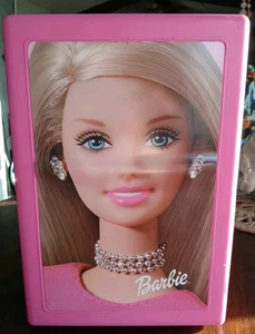 Vintage Barbie Puppe rosa Aufbewahrung Tragetasche mit Griff 2002 Mattel  - Bild 1 von 8