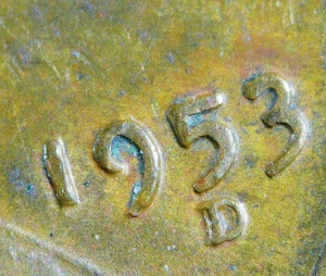 HIGH GRADE MINT ERROR 1953-D LINCOLN WHEAT CENT RPM#1 FS#501 Guaranteed - Picture 1 of 3