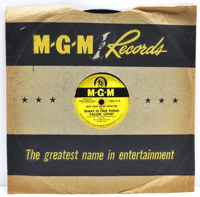 ARTIE SHAW "What Is This Thing Called Love / Glider" 78RPM  M-G-M  10612 — 第 1/4 张图片
