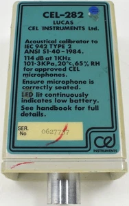 Lucas CEL Instruments CEL-282 Acoustical Sound Level Calibrator - Picture 1 of 3