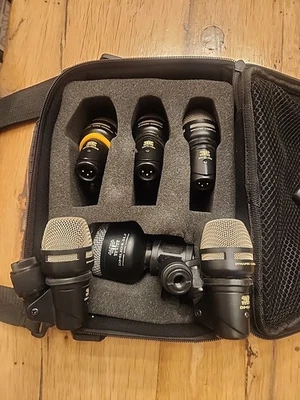  Equation Audio Drum 6 Mic Set DM.104.SLF, DMI.101  DMI102S Supercardioid TESTED - Image 1 of 4