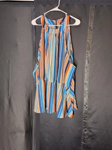 Bloomchic Schößchen Top in Markise Streifen Gr. 30 sanft gebraucht - Bild 1 von 4