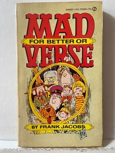 Mad For Better Or Verse By Frank Jacobs 1968 Signet Paperback Book 893G - Picture 1 of 4