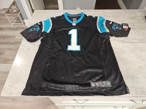 Carolina Panthers Cam Newton Jersey Men's L   Nike #1 On Field BRAND NEW Cover