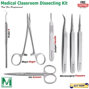Kit Dissezione Medica Rana Aula Biologia Studenti Strumenti Necessari Set di 7 - Foto 1 di 7