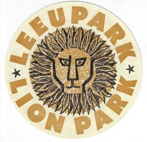 Vintage Koffer Etikett Aufkleber Sticker Johannesburg Südafrika Löwe Leeu Park - Bild 1 von 2