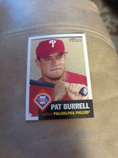 2002 Topps Heritage Philadelphia Phillies Baseball Card #179 Pat Burrell