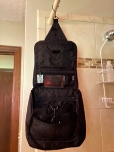 LL Bean Personal Organizer Toiletry Bag Hanging Shower Caddy With Mirror - Picture 1 of 5