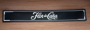 (1) Flor de Caña Rum Bar Spill Mat 23.5"x3.5" Rubber Rail Pad Bartender Barware - Picture 1 of 5