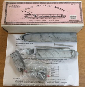 OO gauge boxed Langley Miniature Models Waterways scene F4 motor boat kit - Picture 1 of 1