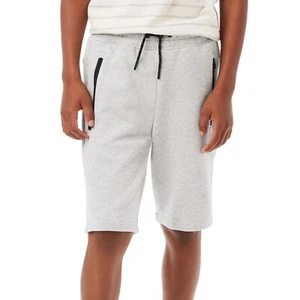 Member's Mark Boys Knit Short Size 6/7 Medium Grey Heather - Picture 1 of 4
