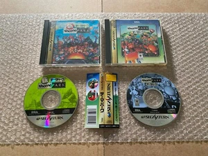 Theme Park + Shin Theme Park (Import Sega Saturn) - COMPLETE / SPINE *US SELLER - Picture 1 of 9