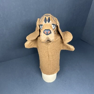Lotte Sievers Hahn Hunting Dog Hand Carved Wood Head Glove Hand Puppet Germany - Image 1 of 4