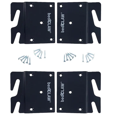 Adaptador de placa de gancho offset retro bedCLAW, reparación de rieles de cama de madera fallidos paquete de 4 Foto 1 de 4