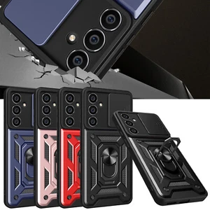 For Samsung Galaxy S23 FE Case Slide Camera Cover Kickstand Military-Grade Case - Picture 1 of 19