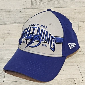 Tampa Bay Lightning NHL New Era 39THIRTY Fitted Hat Cap Sm/Med Blue/White/Gray - Picture 1 of 11