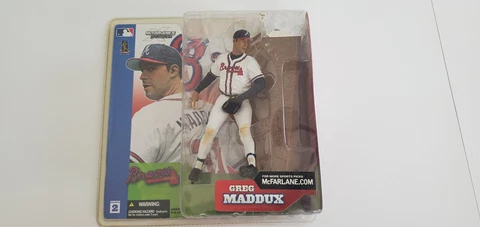 McFarlane Greg Maddux Atlanta Braves 2002 Series 2 Sports Picks White Jersey Cover