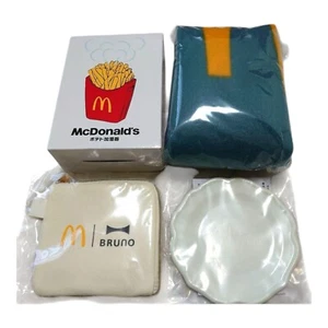 McDonalds Lucky Bag 2024 Set of 4 BRUNO humidifier Pouch Towel Dish White japan - Picture 1 of 6