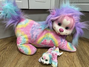 Welpen Überraschung Mama Hund Regenbogen bunt mit einem Baby Mädchen Welpe 2016 - Bild 1 von 11