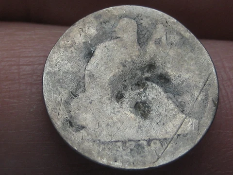 1839 Seated Liberty Half Dime- New Orleans, Rotated Reverse Mint Error Cover